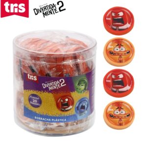 Borracha Top Divertidamente TRIS - Kit 4 Und