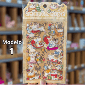 Pacote c/ 4 Cartelas Adesivo Gatinhos Cute - IMPORTADO - UND