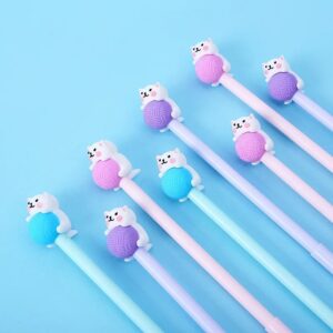Caneta Fofa Gatinho Novelo - PACOTE 6 UND