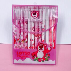 Caneta Apagável Estampada Ursinho Lotso - Blister 12 Und