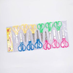 Tesoura Escolar Niquelada  13 cm KAZ - BLISTER c/ 12 UND