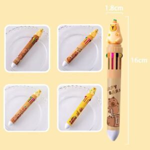 Caneta 10 Cores Capivara