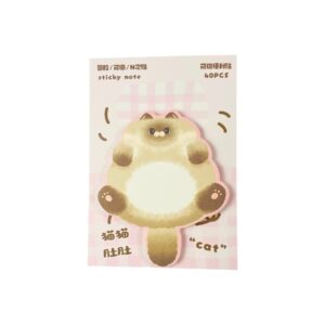 Bloco de Notas Adesivo Gato Fluffly 9x12,8cm - UNISO - UND