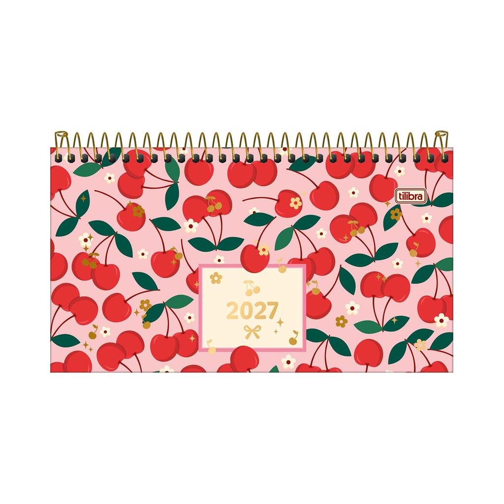 Agenda 2027 Espiral Semanal Amarena 16,7x8,9cm - TILIBRA - UND