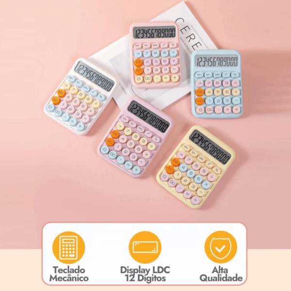 Calculadora de Mesa Vintage 12 Dígitos