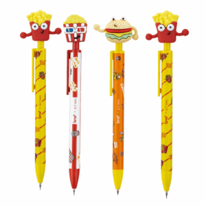 Lapiseira Plástica Divertida 0.7mm Fast Food BRW - KIT 4 UND