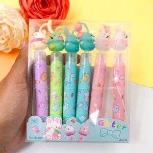 Marca texto 3 em 1 Bichinhos Fofos - BLISTER 6 UND