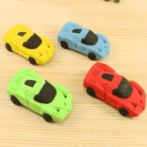 Borracha Fofa 3D Carrinho - PACOTE 6 UND