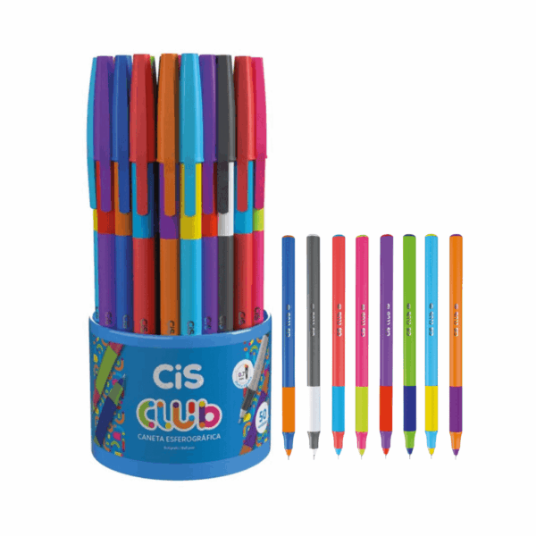 Caneta Esferográfica Cis Club 0.7mm - CIS - 6 UND