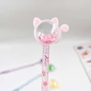Caneta Fofa Cristal Gatinho Honey - PACOTE 6 UND