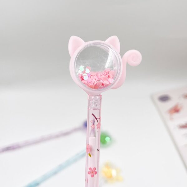 Caneta Fofa Cristal Gatinho Honey - PACOTE 6 UND