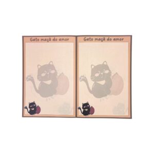 Bloco Caderno A5 Apple Cat 14x21cm - UNISO - UND