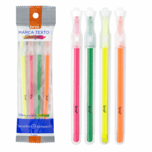 Marca Texto Dashlight BRW - BLISTER C/ 4 UND