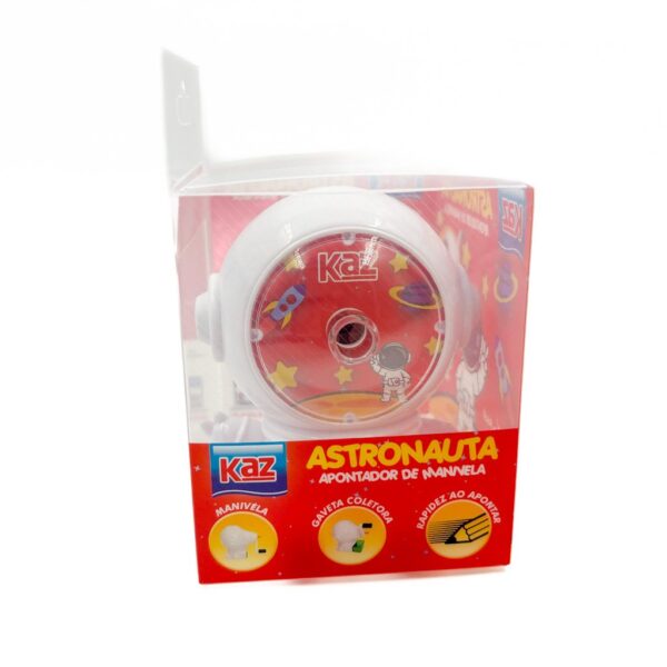 Apontador Manual de Mesa Astronauta Vermelho KAZ - UND