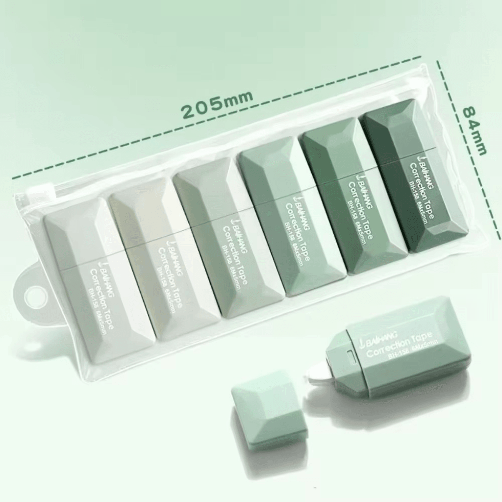 Fita Corretiva Quadrada Tons Verde - IMPORTADO - BLISTER 6 UND