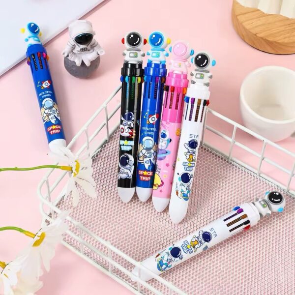 Caneta 10 Cores Astronauta Color - UND