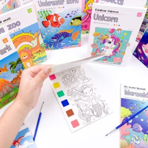 Livro Pintura Aquarela com Pincel 12 Folhas