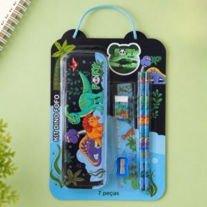 Kit Escolar Dino Fofo 6 Peças - FOFY - BLISTER