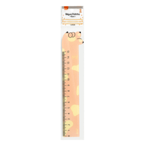 Régua Plástica 15 cm Pets BRW  - Cx 12 Und