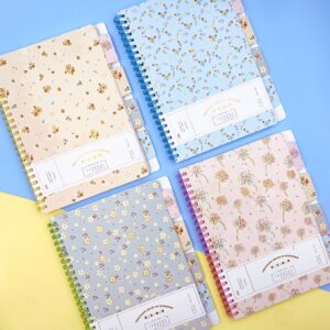 Caderno A5 Capa Dura c/ Divisória Flores SUNSHINE 16,2x21,2cm - IMPORTADO - UND