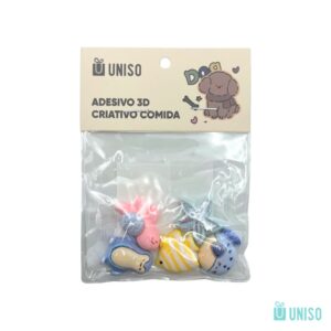 Adesivo 3D Criativo Fofuras 2x2cm - UNISO - UND