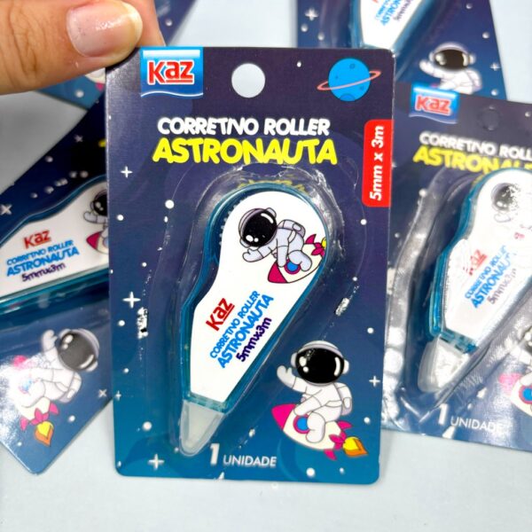 Fita Corretiva 5mmx3m Astronauta KAZ - PACOTE 6 UND