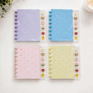 Caderno de Disco Pastel PINS A5 80 Fls 8 discos 15x21,2cm - IMPORTADO - UND