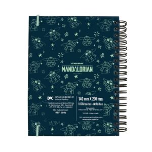 Caderno Smart Mini 10 Matérias Star Wars Baby Yoda DAC