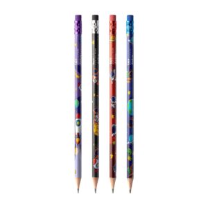 Lápis c/ Borracha Hb Collection Astro TRIS - Kit 12 Und