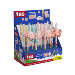 Caneta Gel Apagável 0.7mm Popô - TRIS - UND