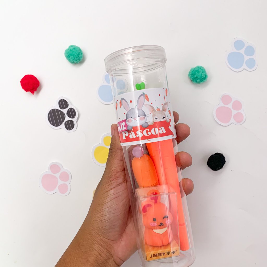 Kit Presenteável Feliz Páscoa - POTE 4 ITENS