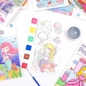 Livro Pintura Aquarela com Pincel 12 Folhas