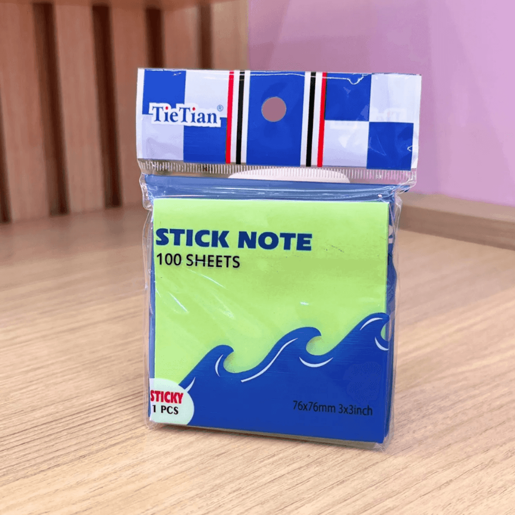 Bloco de Notas Adesivado Color 76x76mm - IMPORTADO - UND