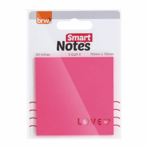 Bloco Smart Notes 70x70mm Cut Love BRW - UND