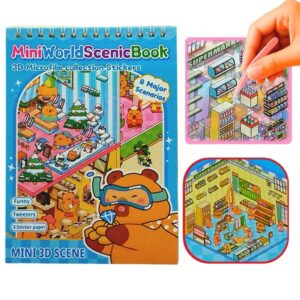 Livro Espiral Cenário Adesivo 3D Capivara c/ Pinça 16 Fls - IMPORTADO - UND