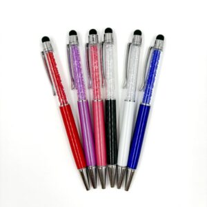 Caneta Luxo Touch Pedrinhas - Kit 6 Und