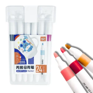 Marcador ACRÍLICO para COLORIR - MALETA 24 CORES