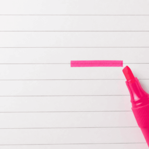 Marca Texto Neon Rosa - YINS PAPER - UND