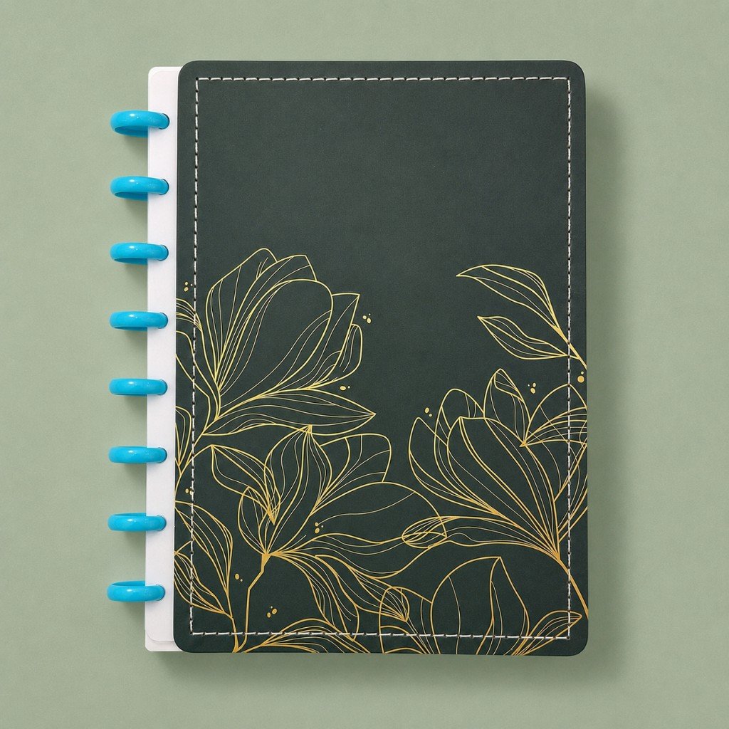 Caderno de Disco FLORESCER A5 80 Fls/8 discos -  15x21,2cm  - IMPORTADO - UND