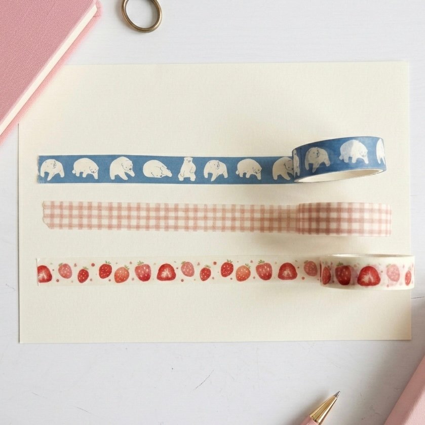 Kit c/ 3 Fitas Washi Tapes Let's Celebrate 15mmx3m - IMPORTADO - BLISTER