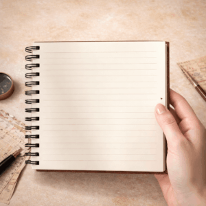 Caderno Capa Dura Vintage Journal 15x15cm 150fls - IMPORTADO - UND