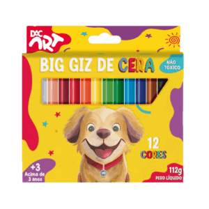 Giz de Cera Big 12 Cores - DAC ART - BLISTER