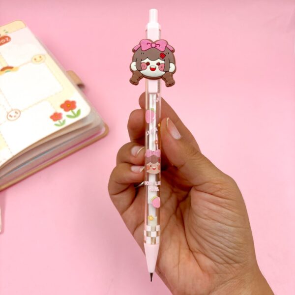 Lapiseira Estampada 0.7mm Menininha Love - Kit 4 Und