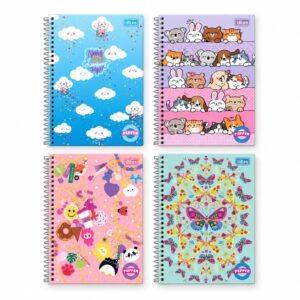 Caderno Universitário Espiral PEPPER FEMININO 1M 80 fls - TILIBRA - UND