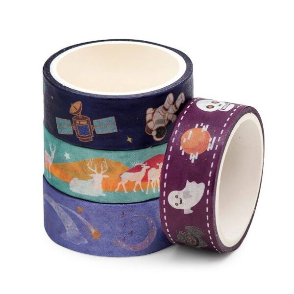 Fita Adesiva Washi Tape Glow BRW - Cx 12 Und