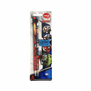 Kit Escolar 4 Peças Avengers - MOLIN - BLISTER
