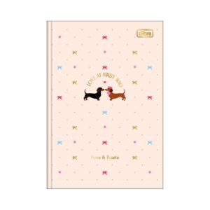 Caderno Brochura Capa Dura 1/4 Brownie Dog 14x20cm 80 Fls - TILIBRA - UND