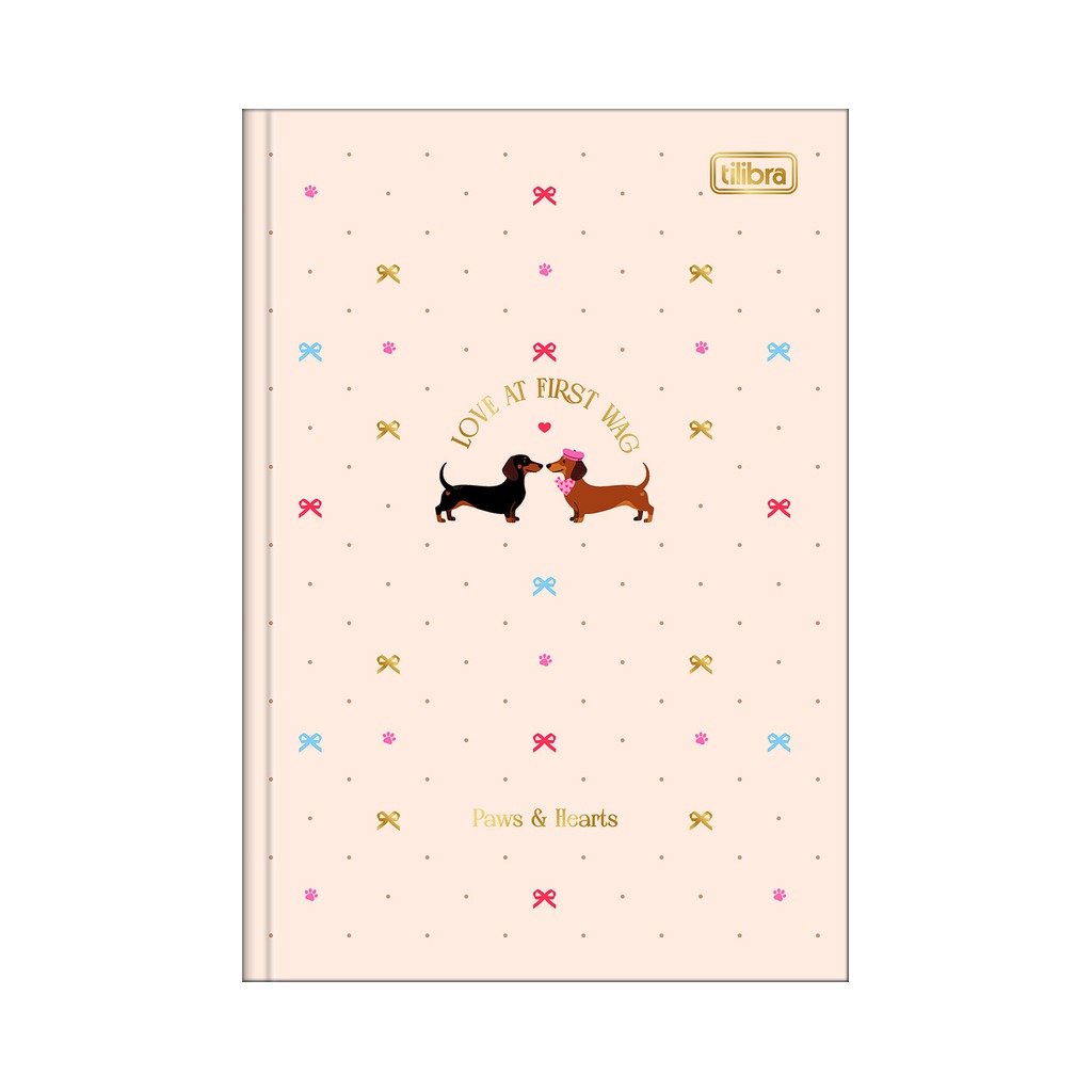 Caderno Brochura Capa Dura 1/4 Brownie Dog 14x20cm 80 Fls - TILIBRA - UND