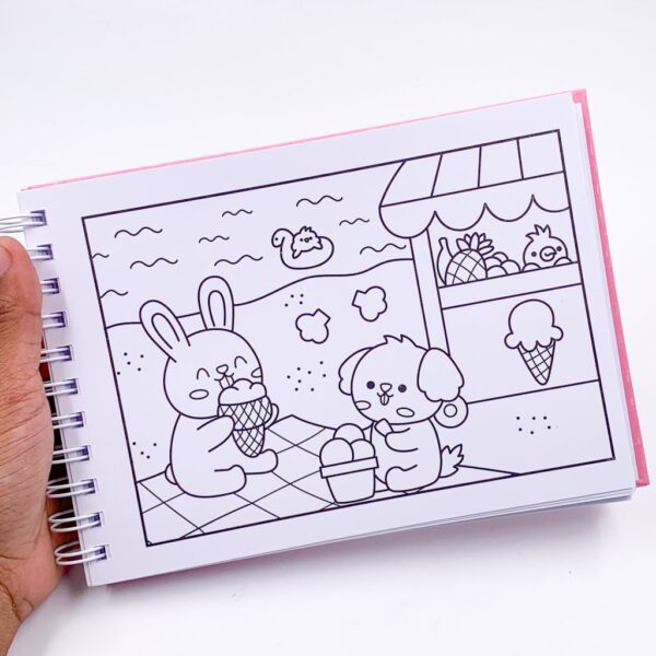 Livro de Colorir Comfy and Cozy Pink Capa Dura - CIRANDA - UND