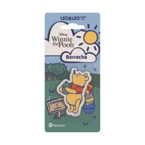 Borracha Decorada Ursinho Pooh Leo e Leo - Blister 1 Und